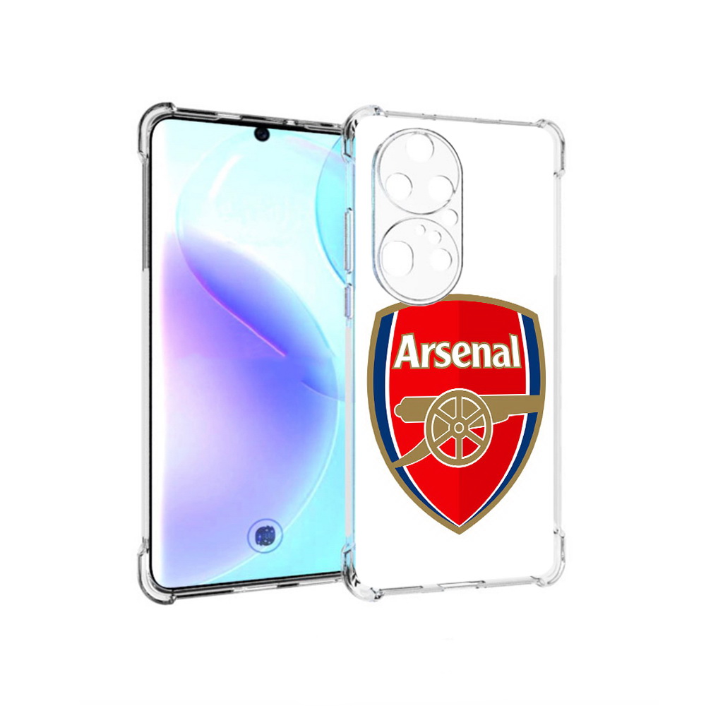 

Чехол MyPads Tocco для Huawei P50 Pro ФК Арсенал логотип, Прозрачный, Tocco