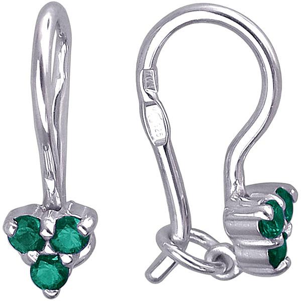 

Серьги женские из серебра Эстет 01С258535-4, шпинель, 01С258535-4