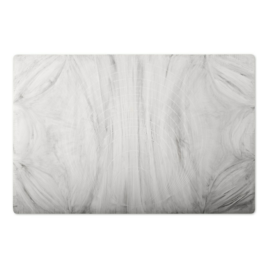 фото Коврик для выпечки atmosphere marble силиконовый серый 40 х 60 см