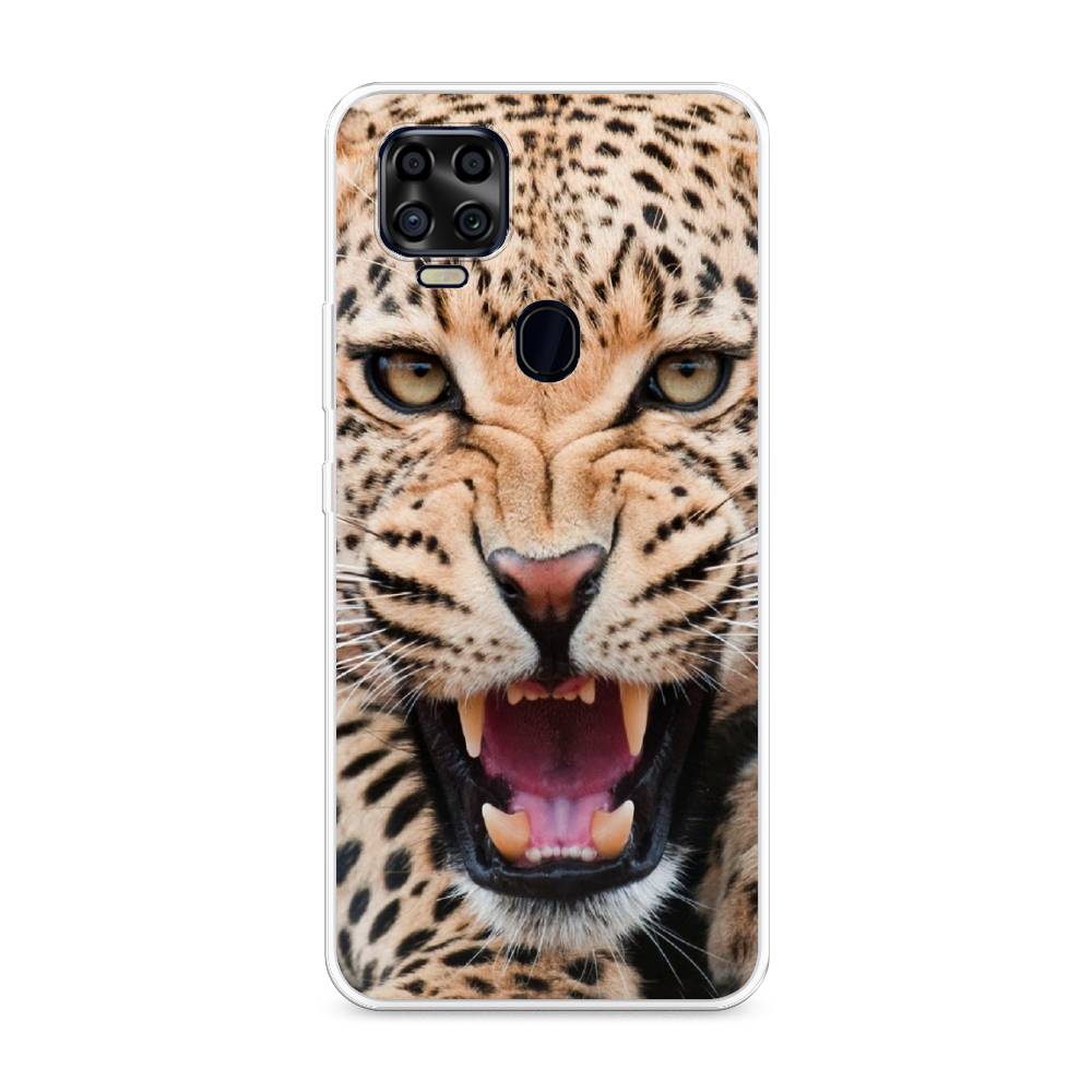 

Чехол на ZTE Blade V2020 "Леопард 3d", Бежевый;черный, 134350-6