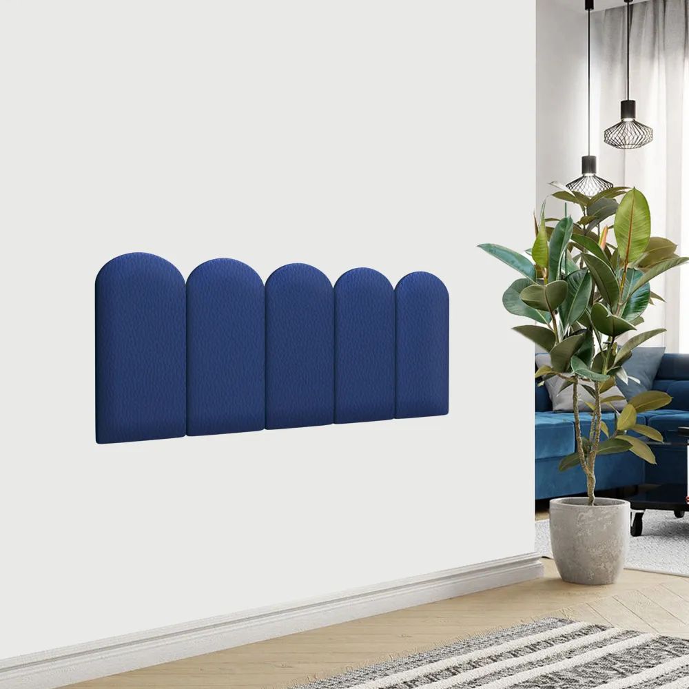 

Мягкие стены детской Eco Leather Blue 30х60R см 4 шт., Синий