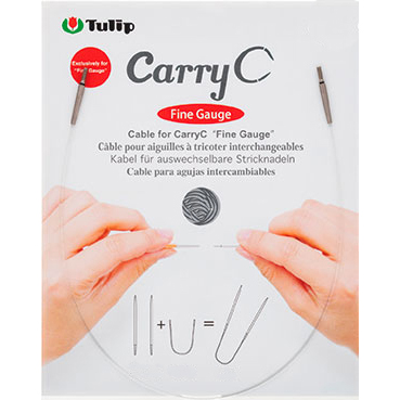 

Тросик Tulip для съемных спиц CarryC Fine Gauge, длина в сборе 80см, пластик, арт.CTMM-72, Прозрачный, CarryC