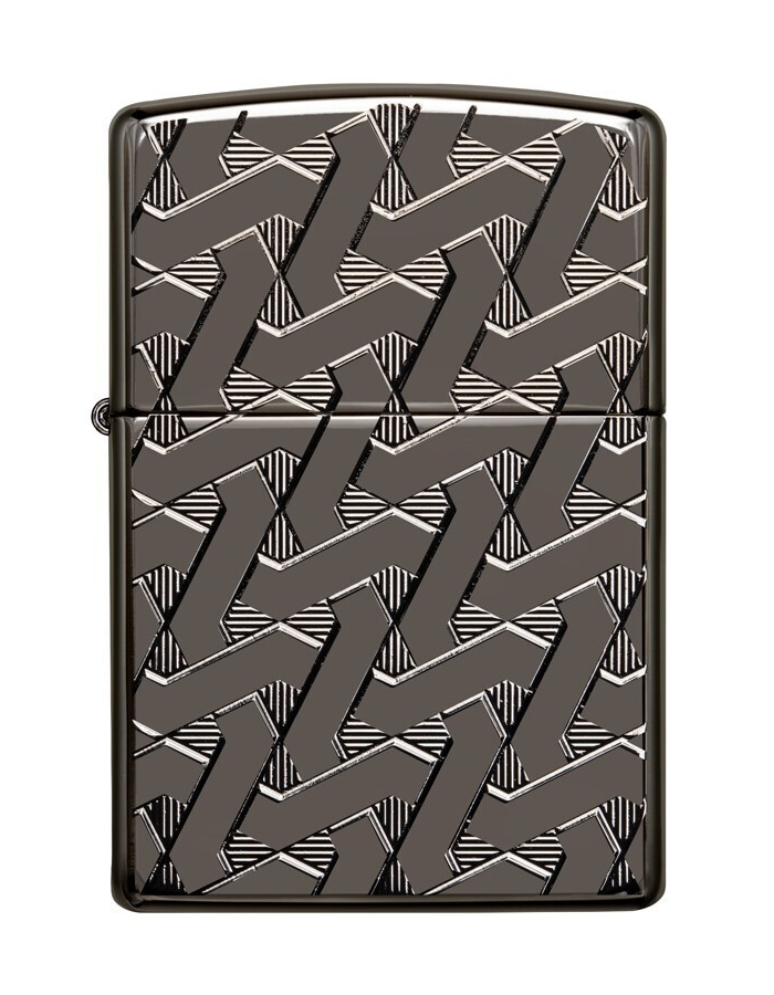 

Зажигалка ZIPPO Armor™ с покрытием High Polish Black Ice®, латуньсталь, чёрная, Черный, Armor™