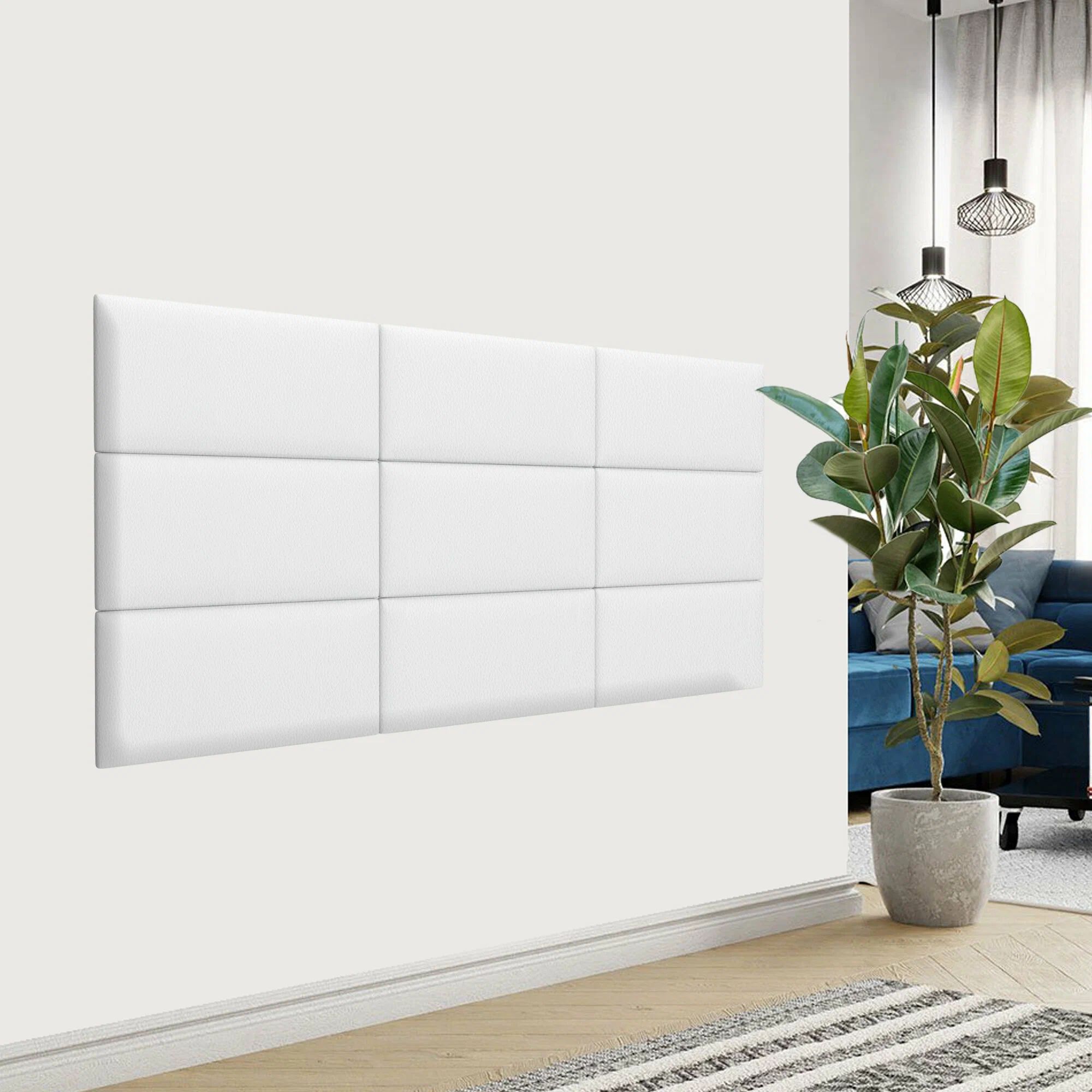 

Мягкие стены детской Eco Leather White 30х60 см 2 шт., Белый