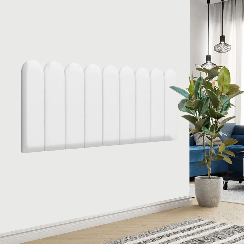 

Мягкие стены детской Eco Leather White 15х60R см 2 шт., Белый