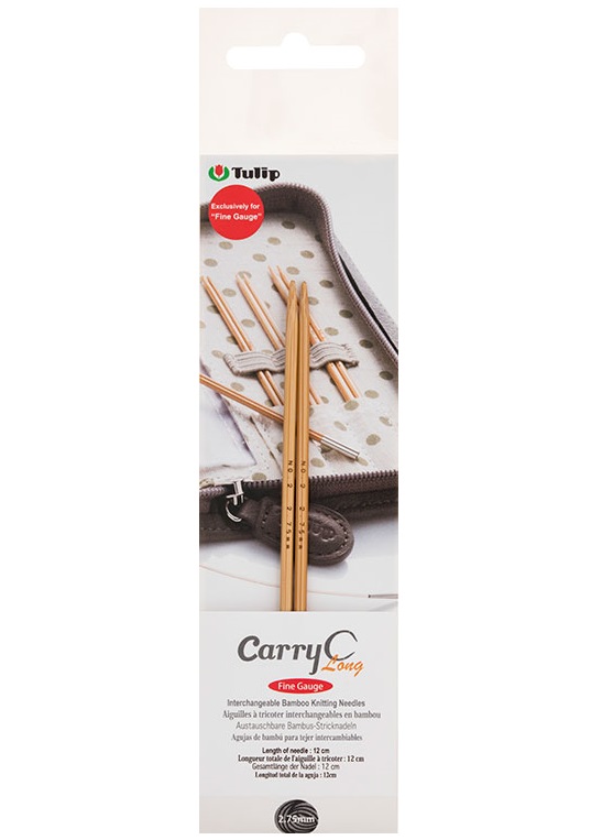 

Спицы для вязания TULIP съемные CarryC Long Fine Gauge, 2,75мм / 12см, арт.CTMM-57, Коричневый, CarryC