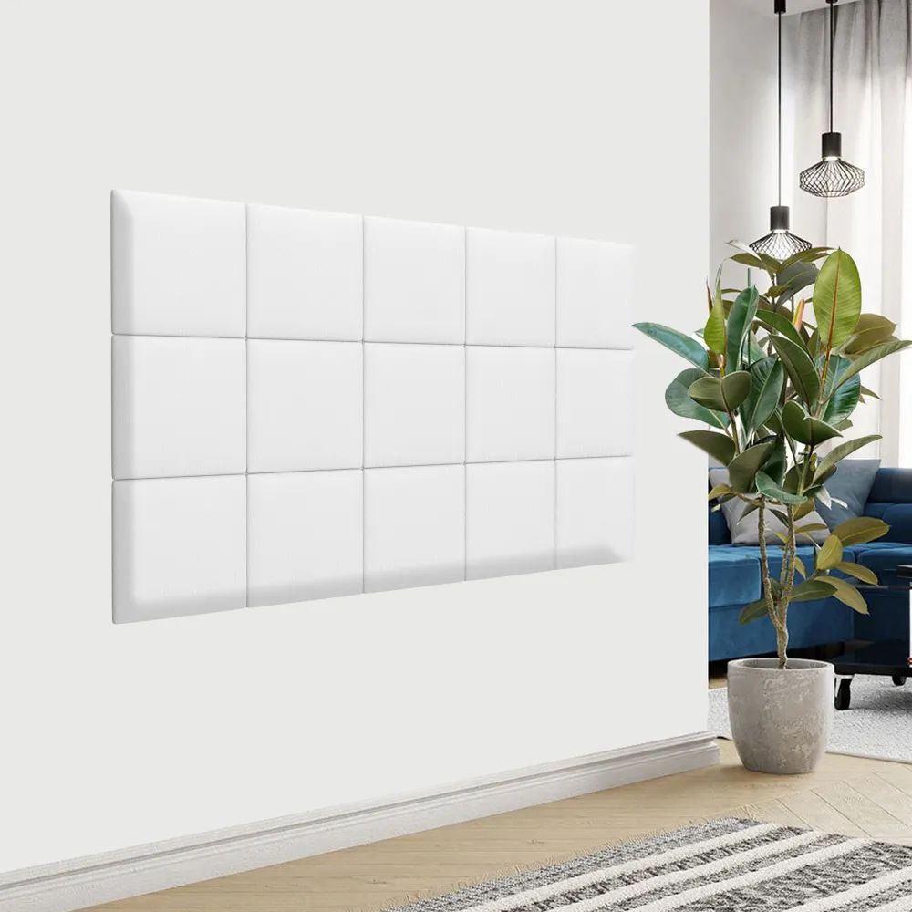 

Мягкие стены детской Eco Leather White 30х30 см 4 шт., Белый