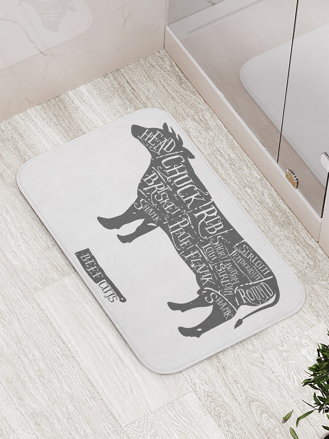 

bath_66889 Коврик противоскользящий для ванной, сауны, бассейна, 77х52 см