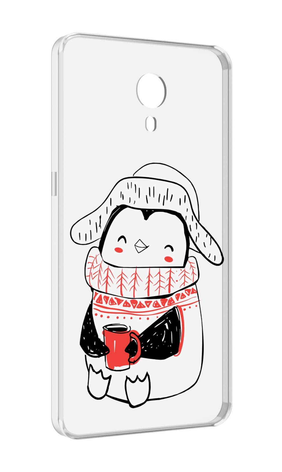 

Чехол MyPads Милый пингвин для Meizu M3 Note, Прозрачный, Tocco