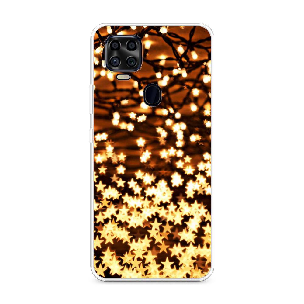 

Чехол на ZTE Blade V2020 "Новогодняя гирлянда", Золотистый, 134350-5