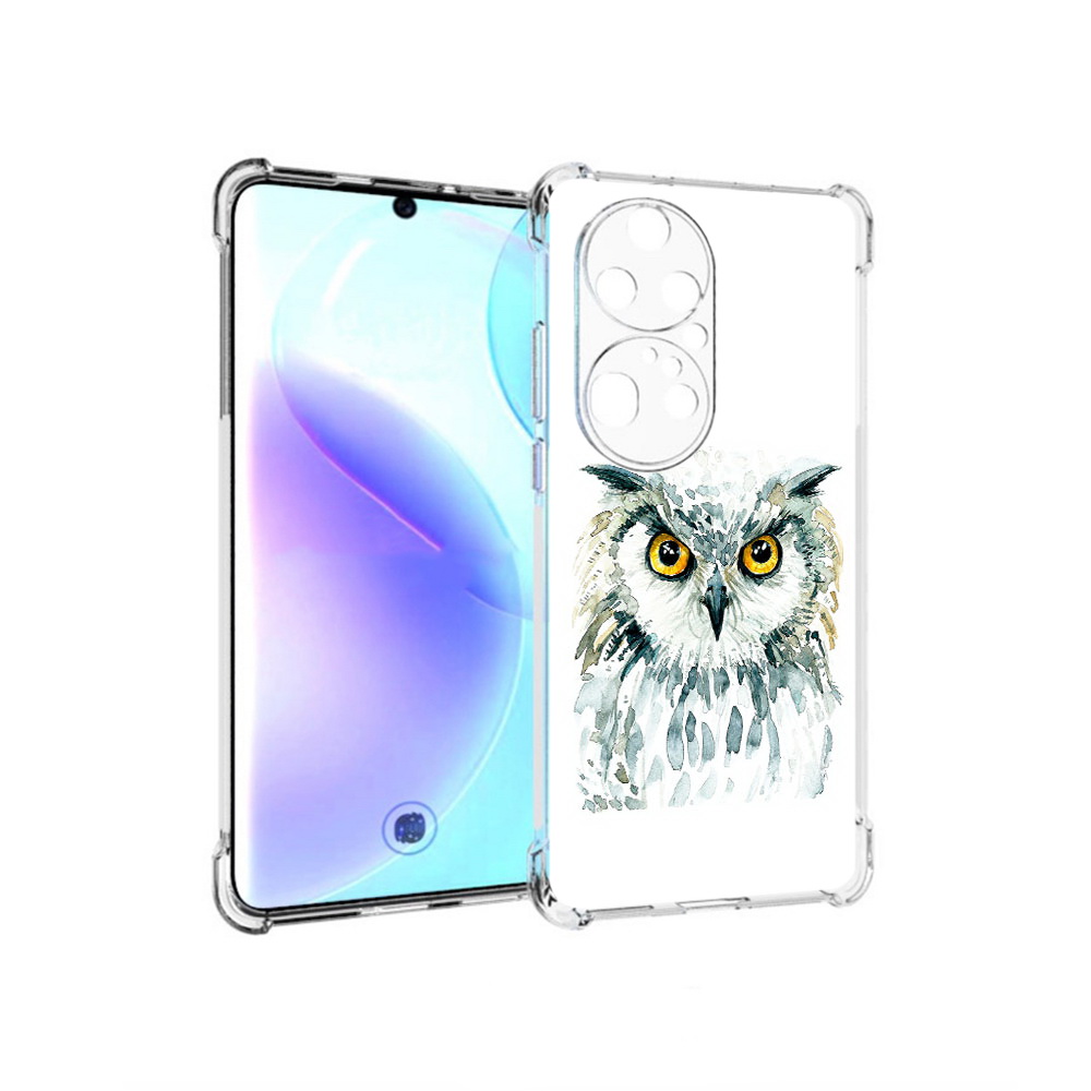 Чехол MyPads Tocco для Huawei P50 Pro Серьезная сова