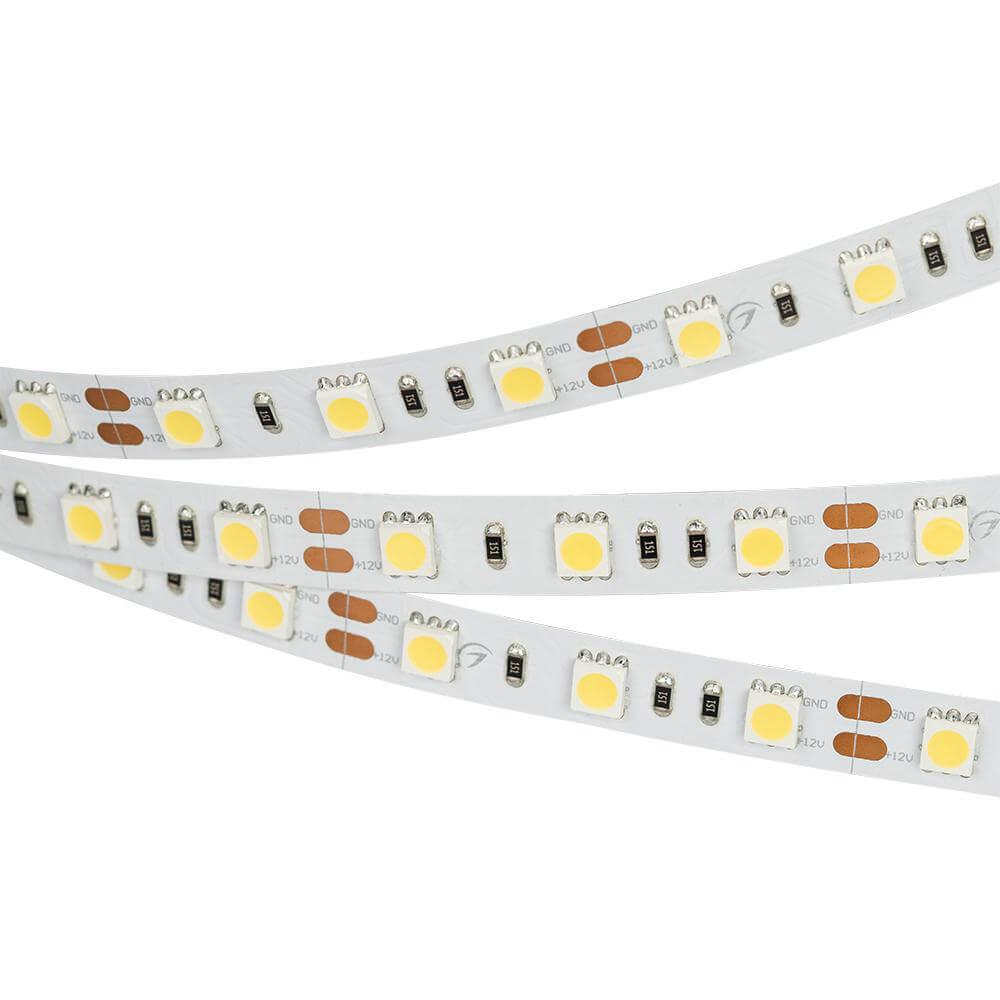 фото Светодиодная лента arlight 14,4w/m 60led/m 5060smd холодный белый 5m 013341