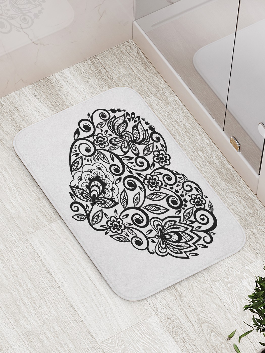 

bath_66761 Коврик противоскользящий для ванной, сауны, бассейна, 77х52 см