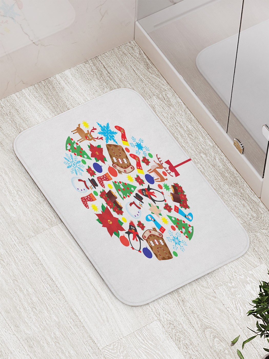 

bath_66759 Коврик противоскользящий для ванной, сауны, бассейна, 77х52 см
