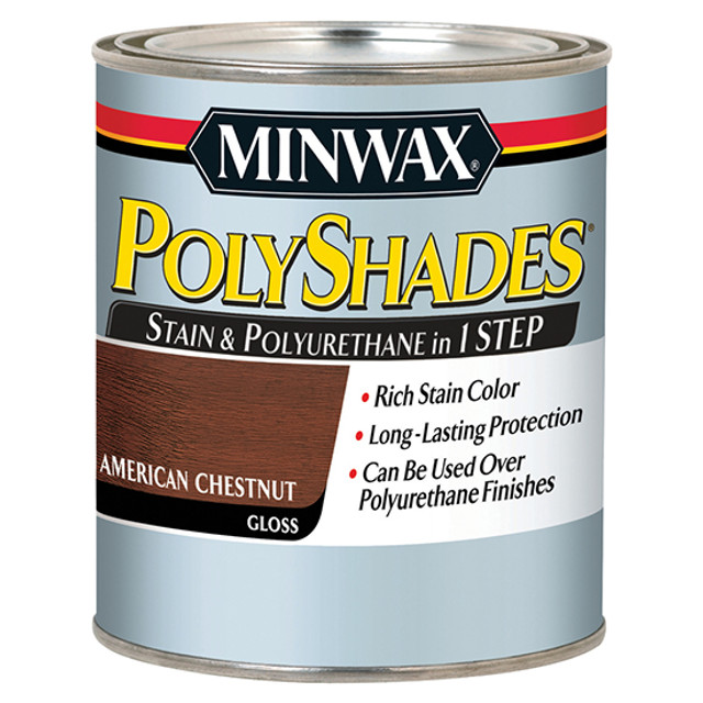 фото Лак minwax american chestnut 475 polyshades 0,9л