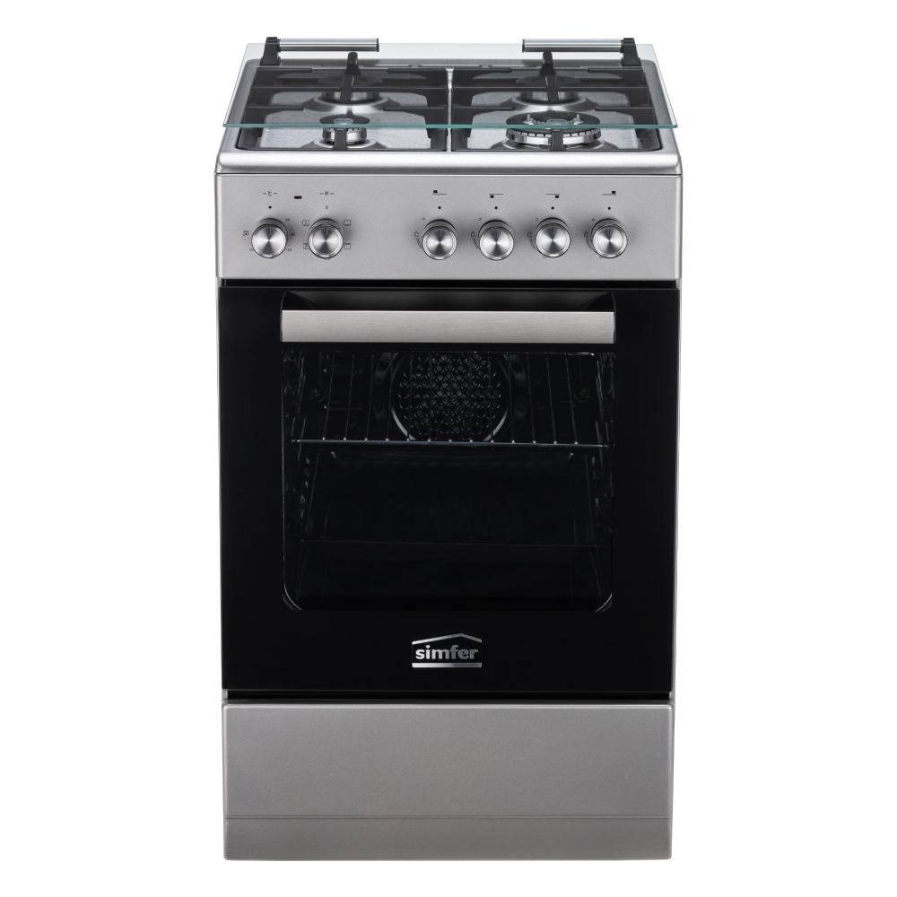 

Комбинированная плита Simfer F56MM45117 серебристая, F56MM45117