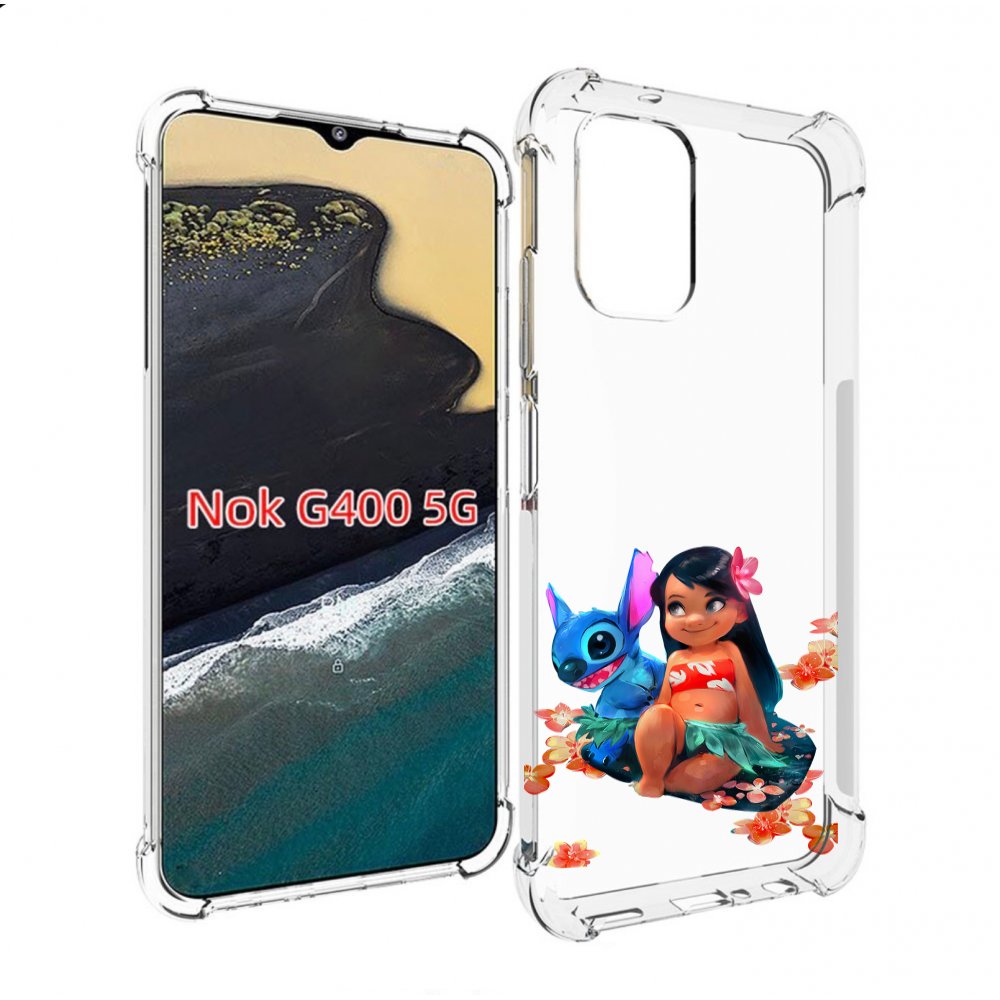 

Чехол MyPads лила-и-стич детский для Nokia G400 5G, Прозрачный, Tocco