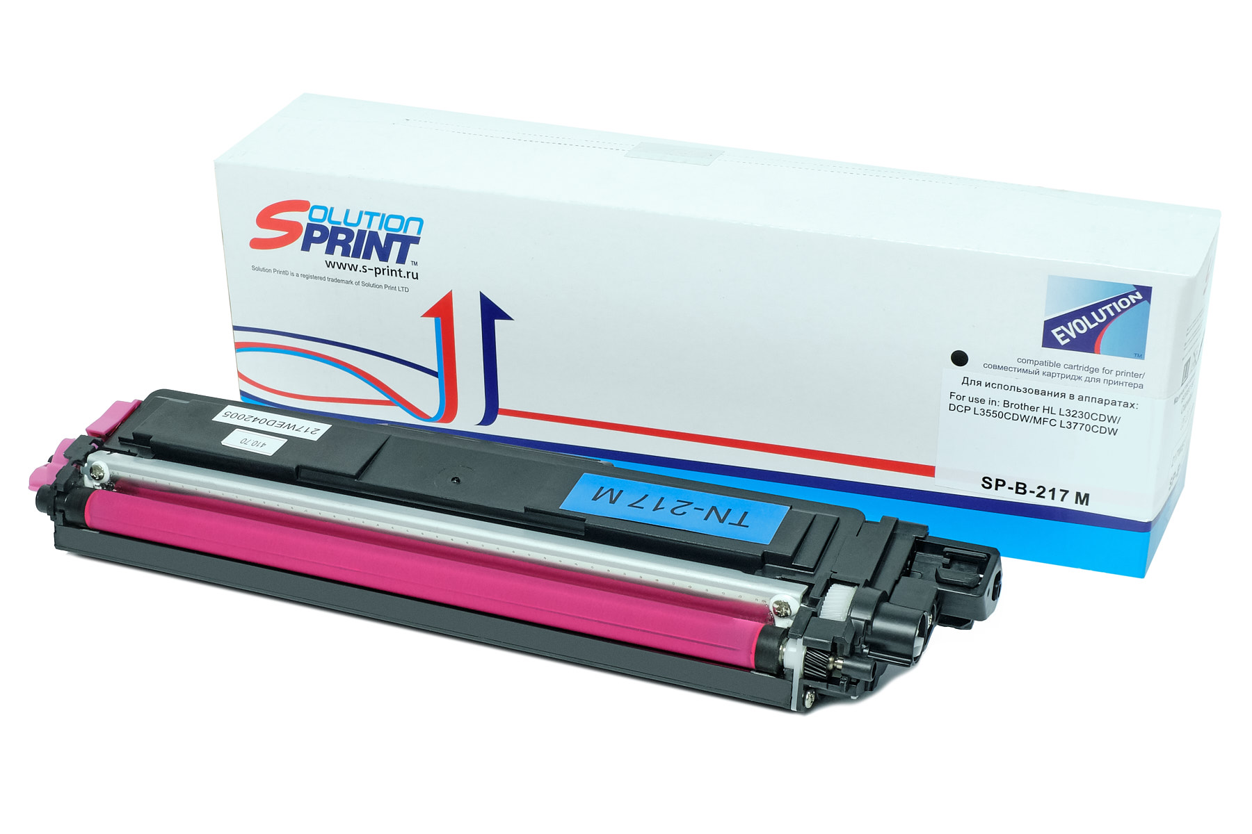 

Картридж для лазерного принтера Solution Print SP-B-TN-217 M пурпурный, совместимый, Картридж Sprint SP-B-TN-217 M для Brother совместимый