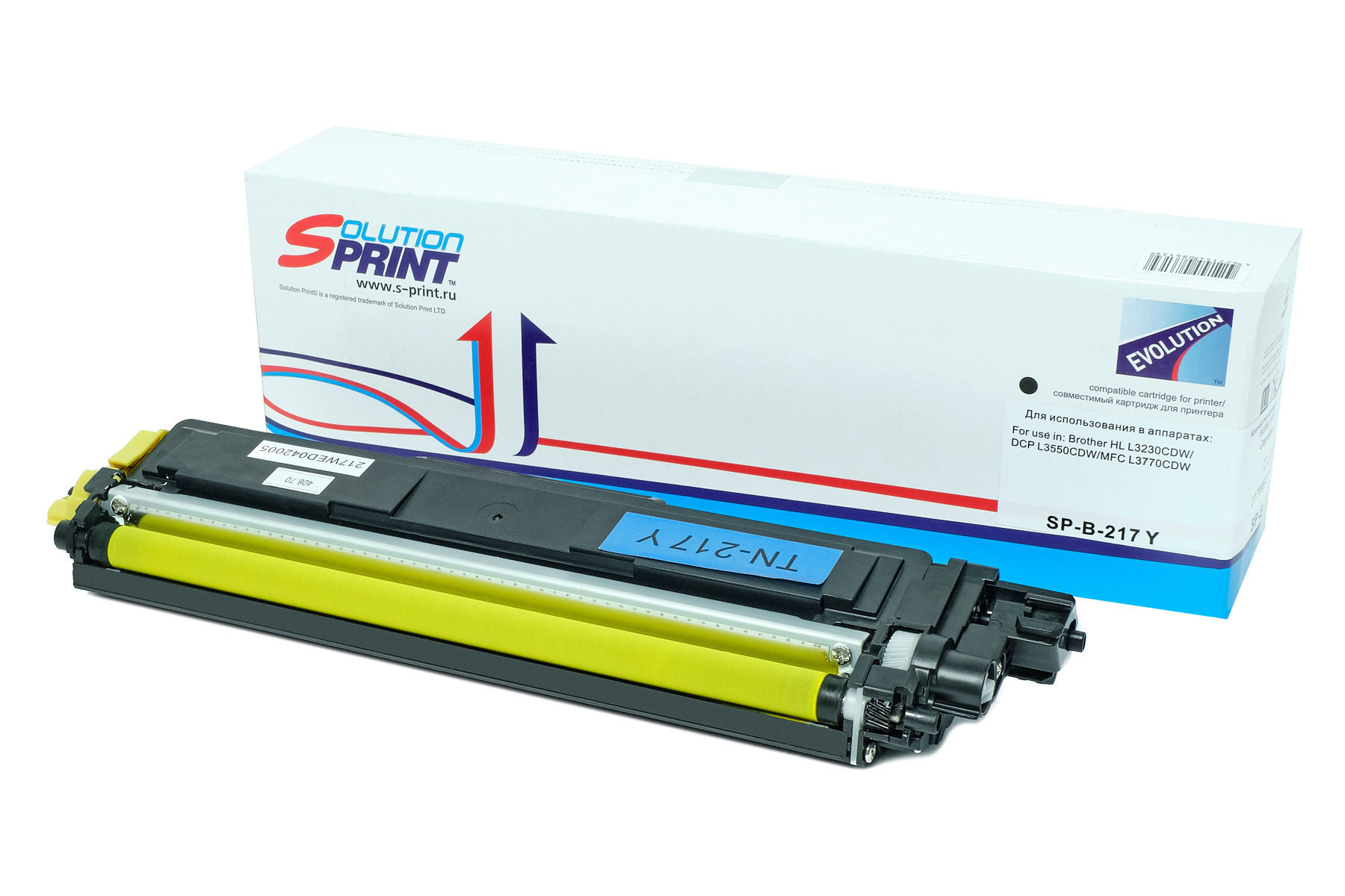 

Картридж для лазерного принтера Solution Print SP-B-TN-217 Y желтый, совместимый, Картридж Sprint SP-B-TN-217 Y для Brother совместимый