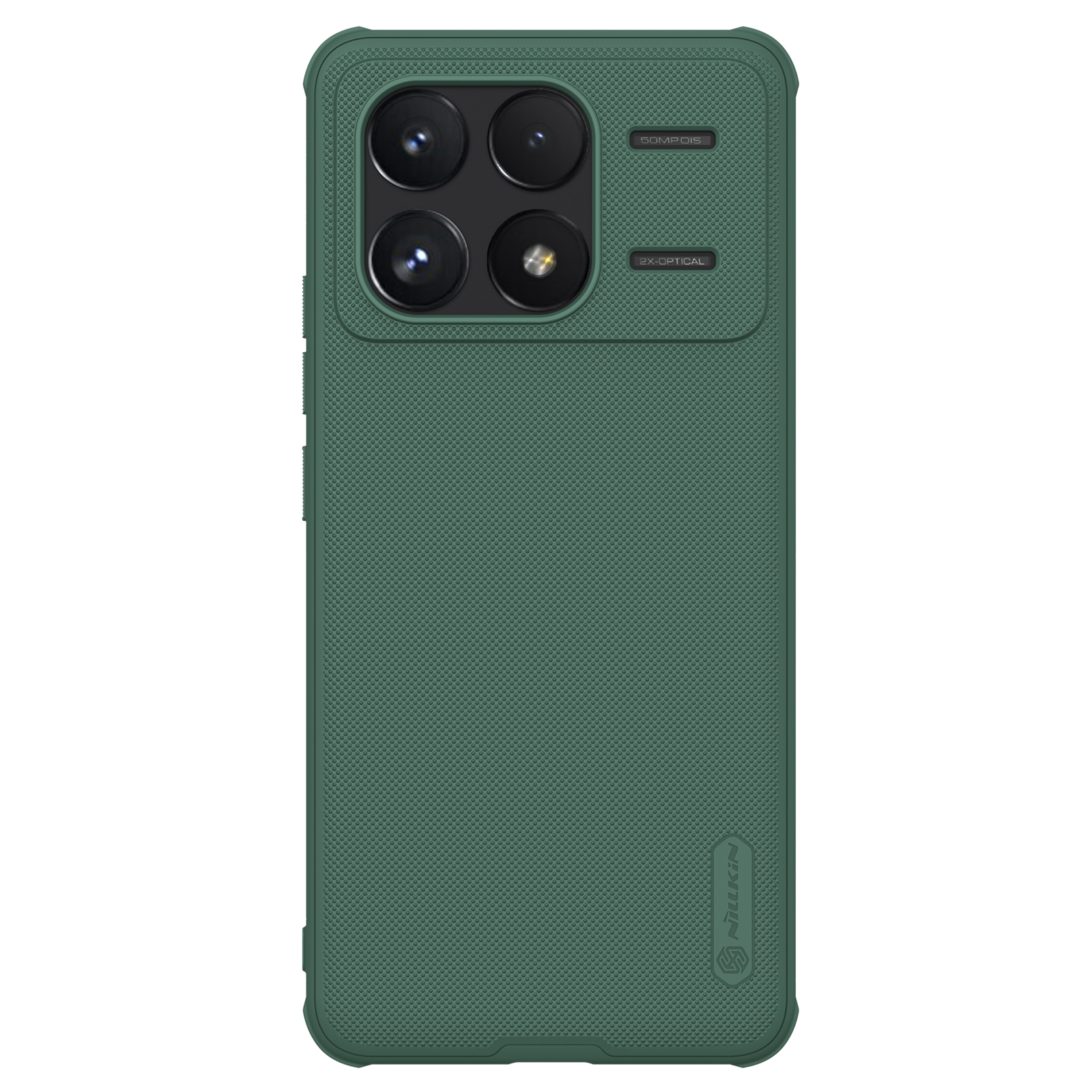 

Чехол усиленный двухкомпонентный Nillkin для Xiaomi Poco F6 Pro, зеленый, Super Frosted Shield Pro