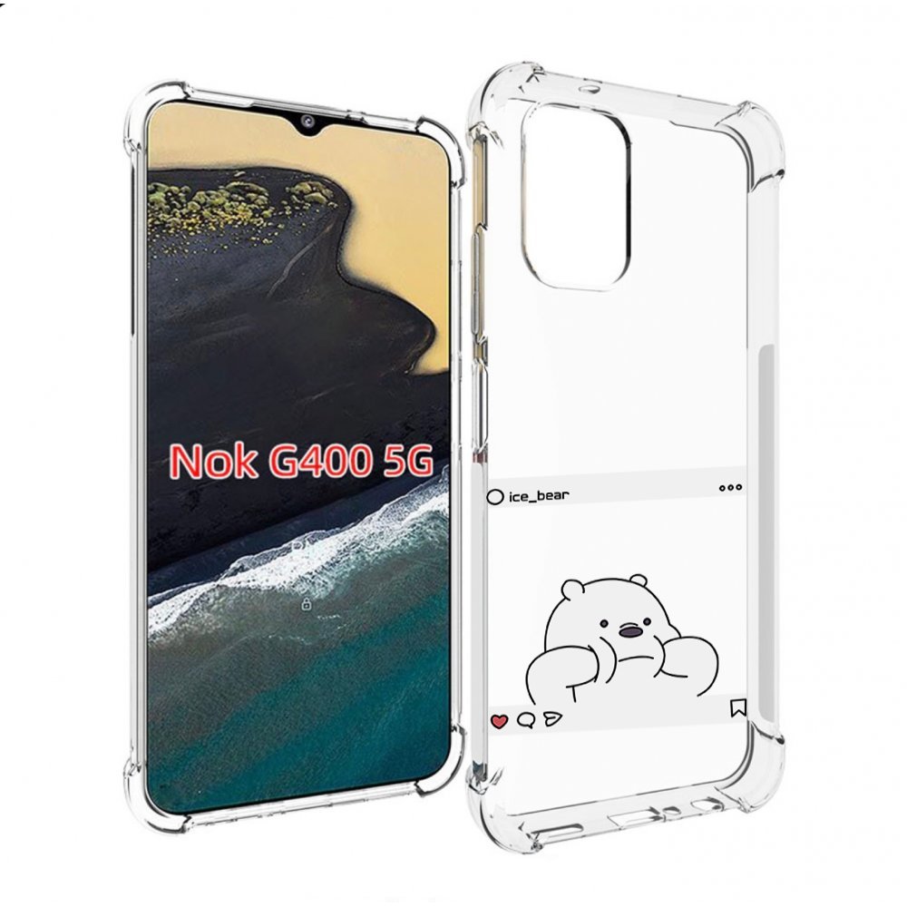 

Чехол MyPads ледяной-медведь для Nokia G400 5G, Прозрачный, Tocco