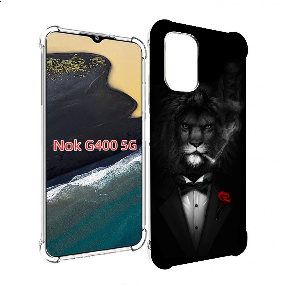 

Чехол MyPads лев-в-темноте-с-сигаретой мужской для Nokia G400 5G, Прозрачный, Tocco