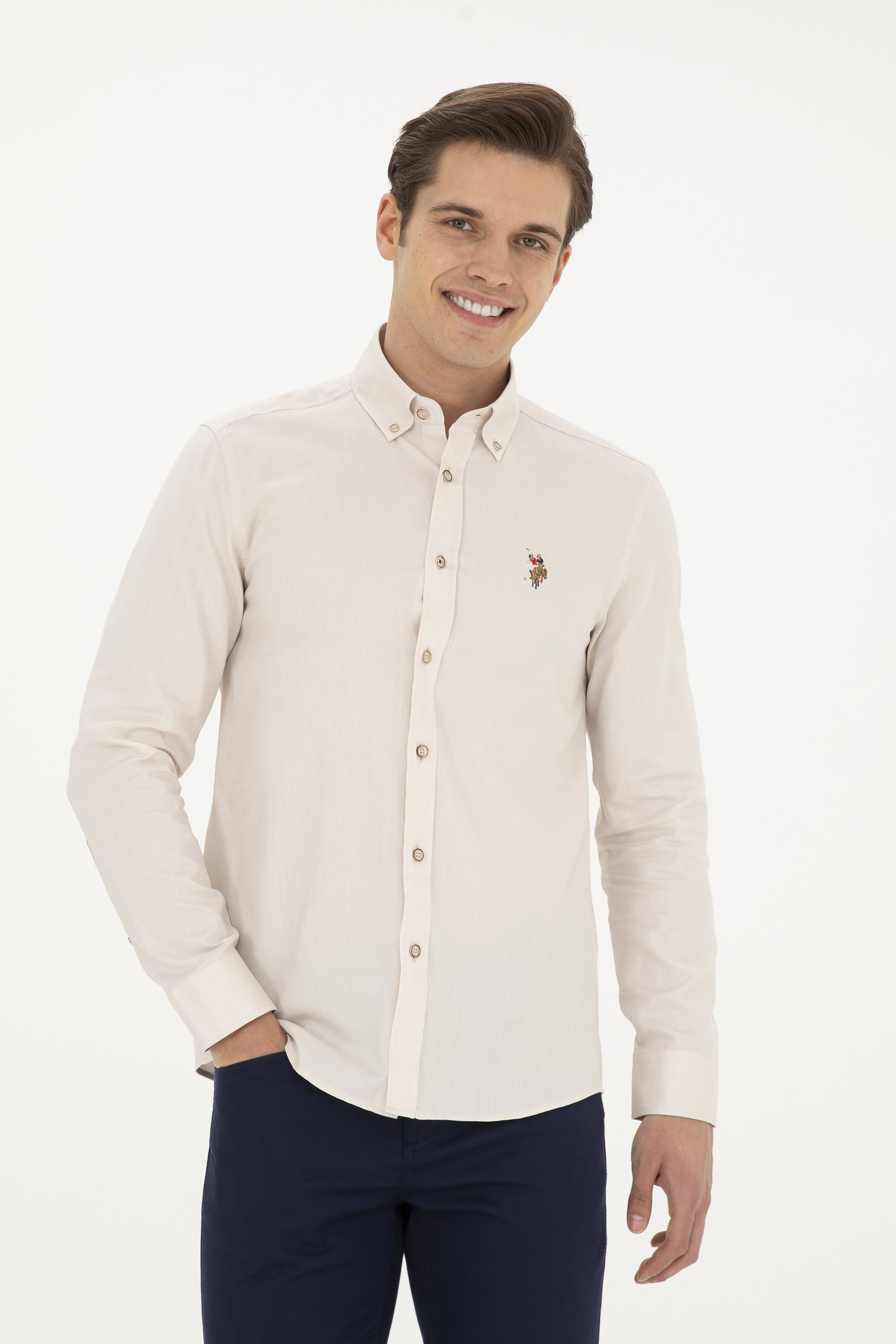 

Рубашка мужская US Polo Assn G081SZ0040CEDCOLOR024Y бежевая S, Бежевый, G081SZ0040CEDCOLOR024Y