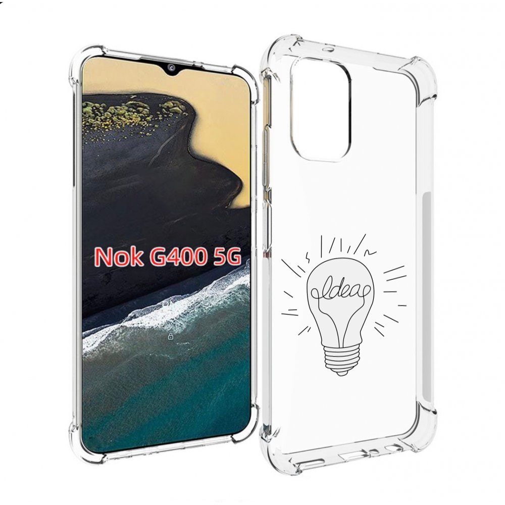 

Чехол MyPads лампочка-с-идеей для Nokia G400 5G, Прозрачный, Tocco