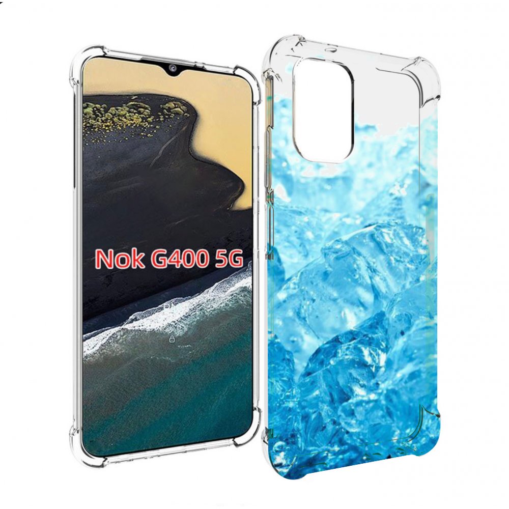 

Чехол MyPads кусочки-льда для Nokia G400 5G, Прозрачный, Tocco
