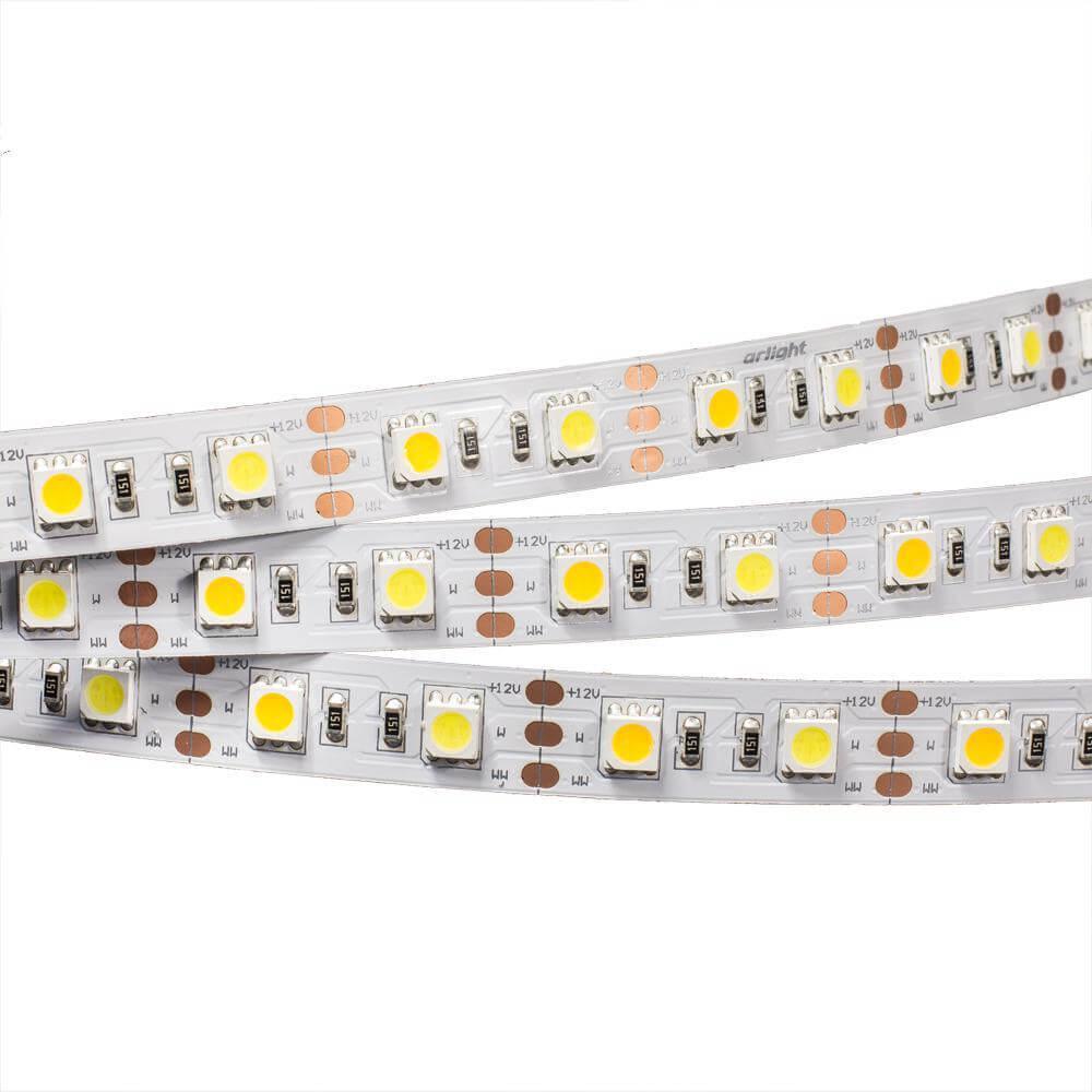 фото Светодиодная лента arlight 14,4w/m 60led/m 5060smd белый 5m 011093