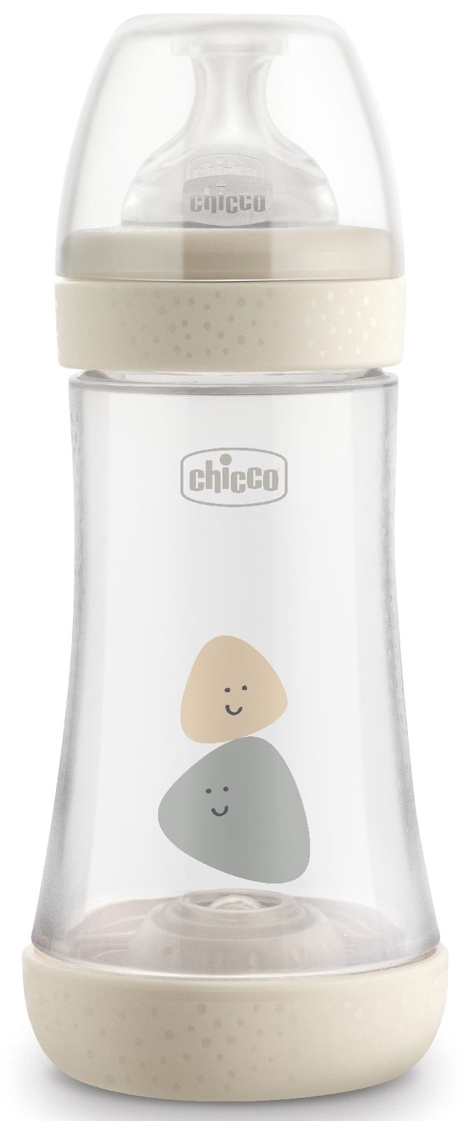 Бутылочка Chicco Perfect5 Uni 2м+ бежевая, 240 мл