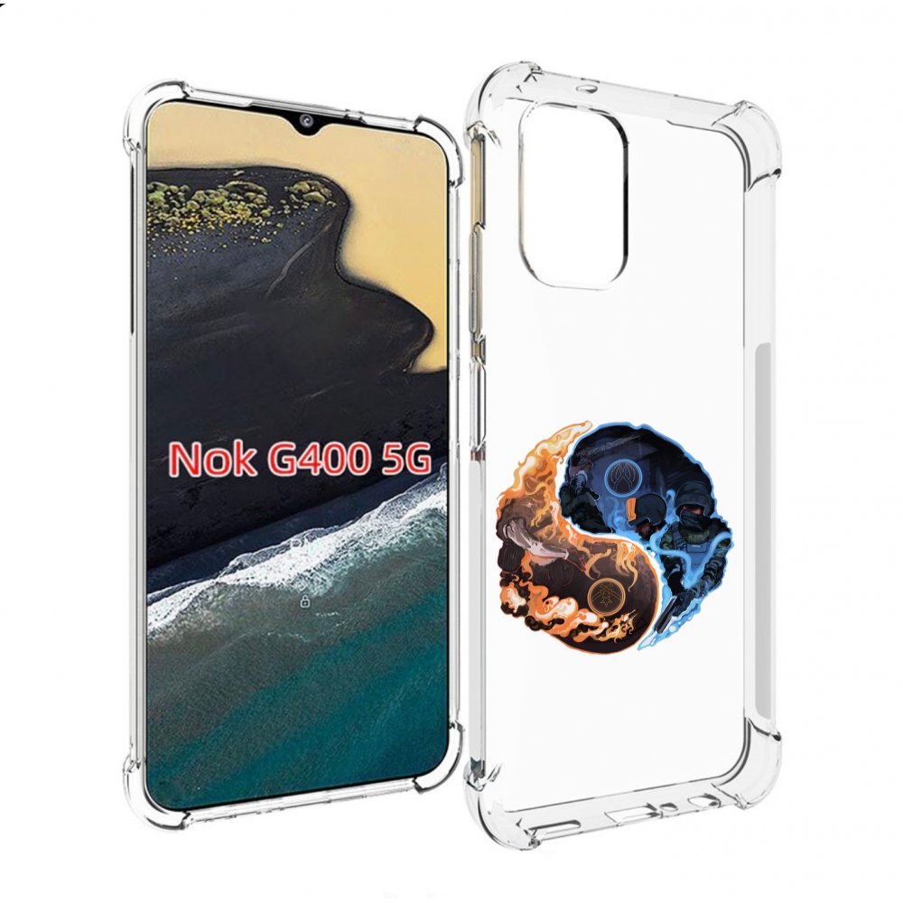 

Чехол MyPads кс-го-инь-янь для Nokia G400 5G, Прозрачный, Tocco