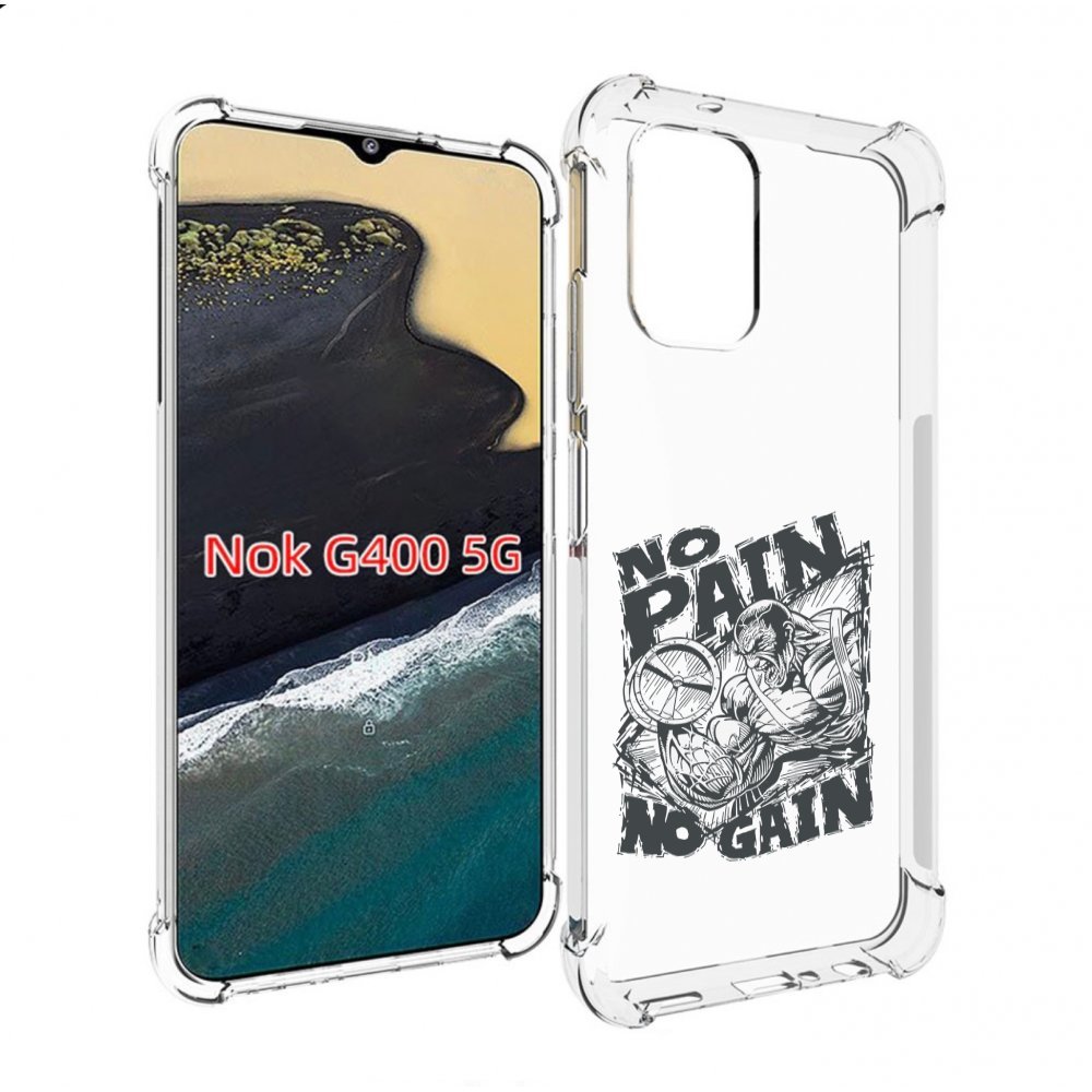 

Чехол MyPads бодибилдинг тяжелая работа для Nokia G400 5G, Прозрачный, Tocco