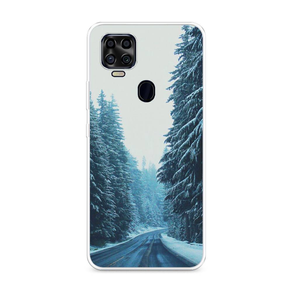 

Чехол на ZTE Blade V2020 "Зима 9", Бежевый;голубой;черный, 134350-2