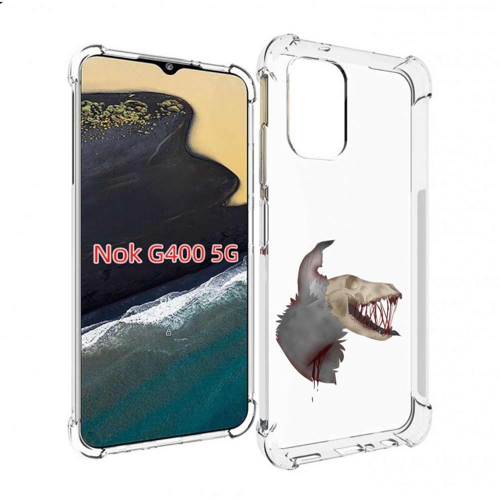 

Чехол MyPads кровавый-череп для Nokia G400 5G, Прозрачный, Tocco