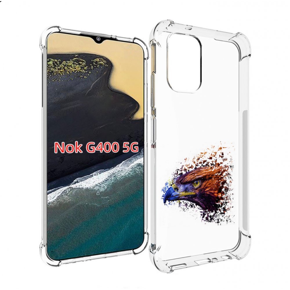 

Чехол MyPads красочный орел для Nokia G400 5G, Прозрачный, Tocco