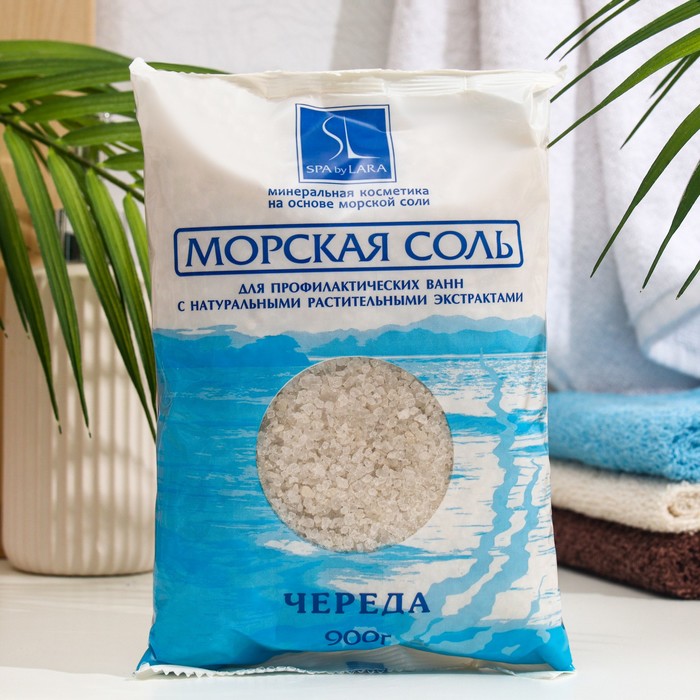 

Соль для ванн морская Фито с экстрактом череды