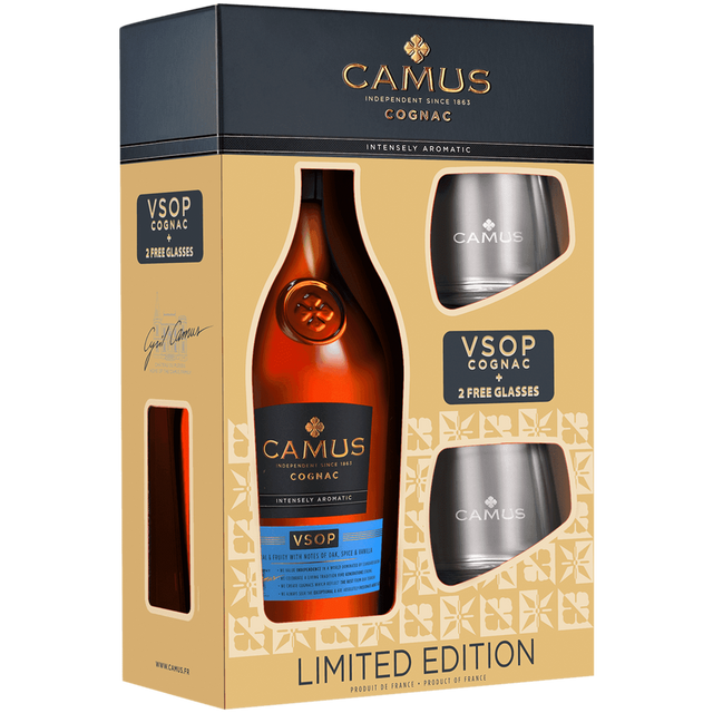 фото Коньяк камю vsop элеганс 40% 0,7 п/у+2ст camus