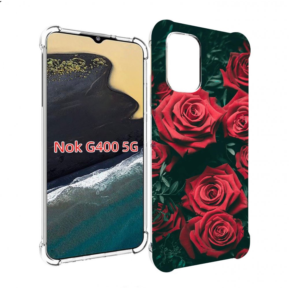 

Чехол MyPads красные-бархатные-розы для Nokia G400 5G, Прозрачный, Tocco