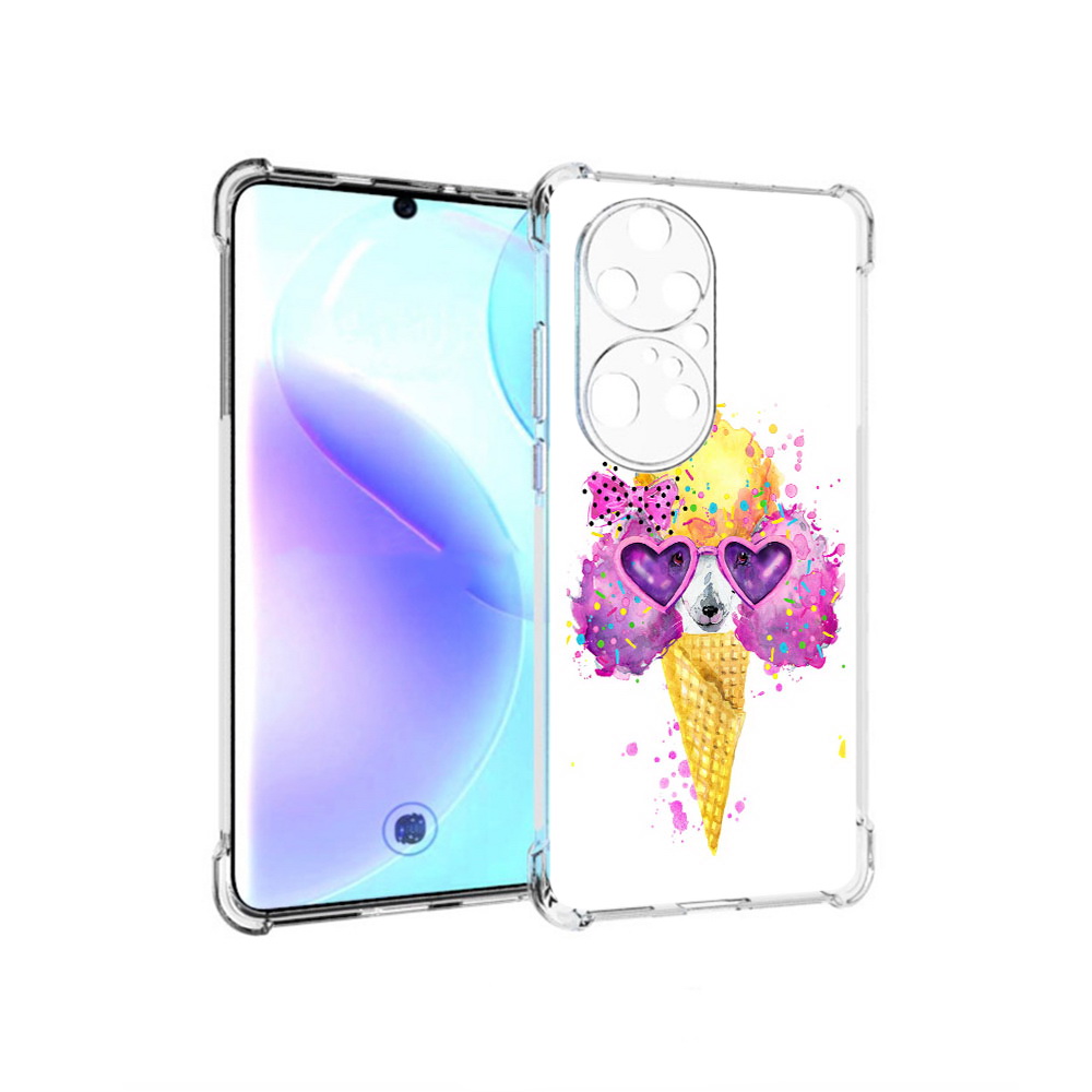 

Чехол MyPads Tocco для Huawei P50 Pro Рожок, Прозрачный, Tocco