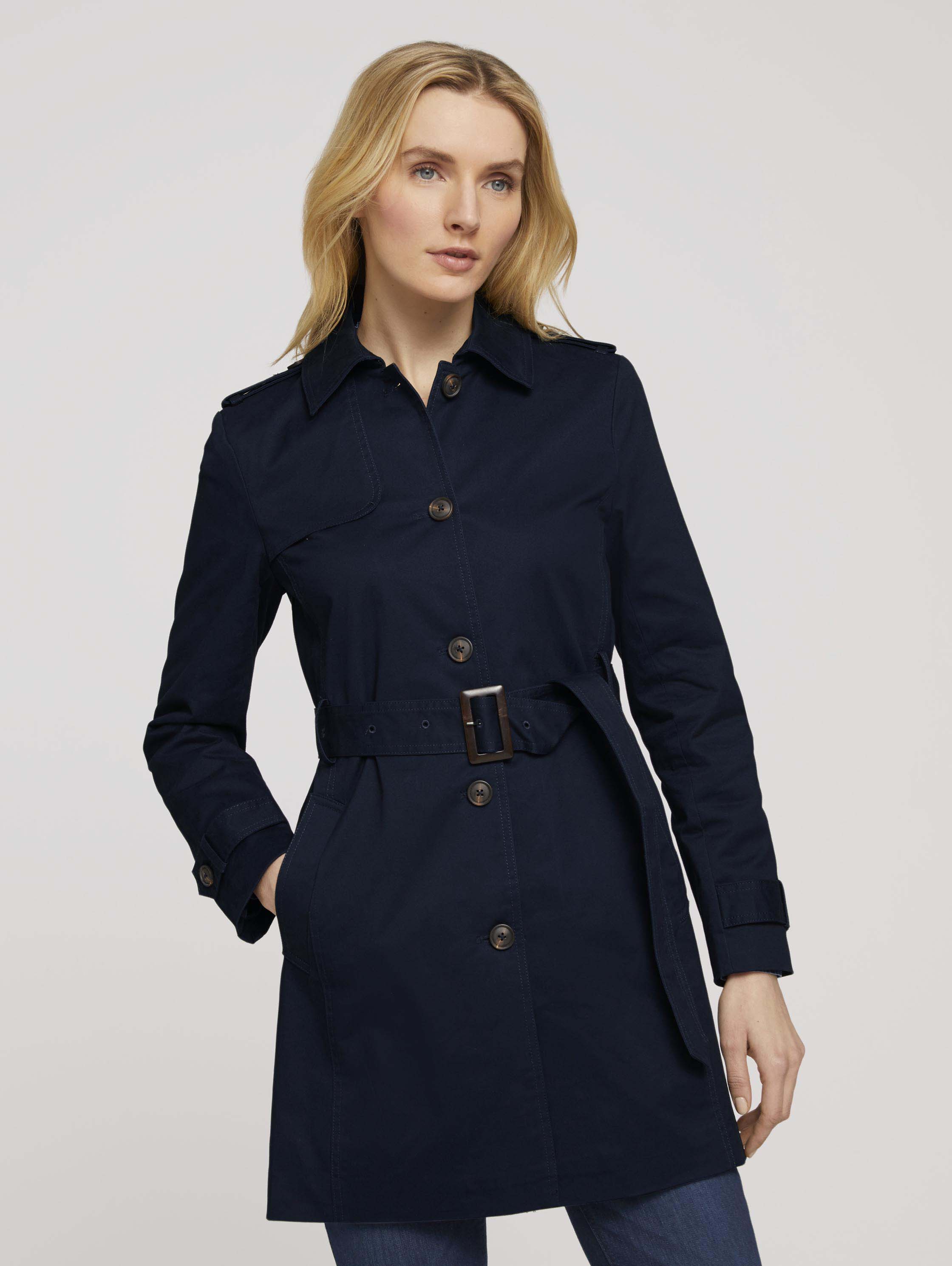 

Тренч женский TOM TAILOR 1024462 синий S