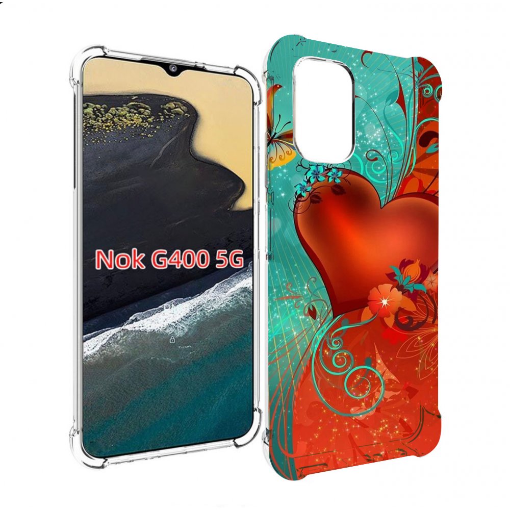 

Чехол MyPads красивые-яркие-сердечки для Nokia G400 5G, Прозрачный, Tocco