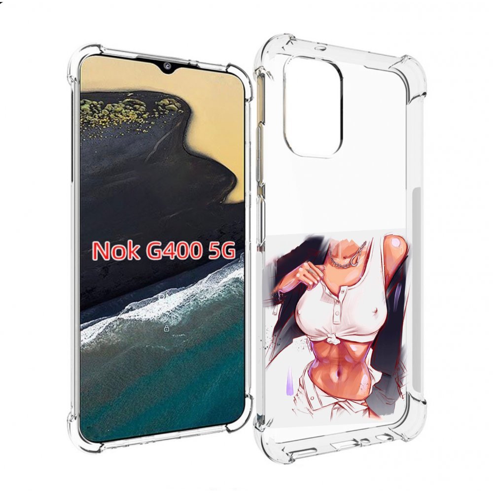

Чехол MyPads красивая-стройная-модель для Nokia G400 5G, Прозрачный, Tocco