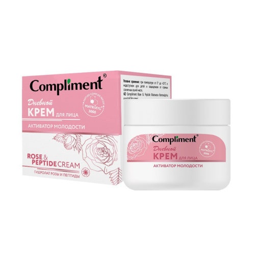 

Крем для лица Compliment Rose&Peptide дневной активатор молодости 50 мл