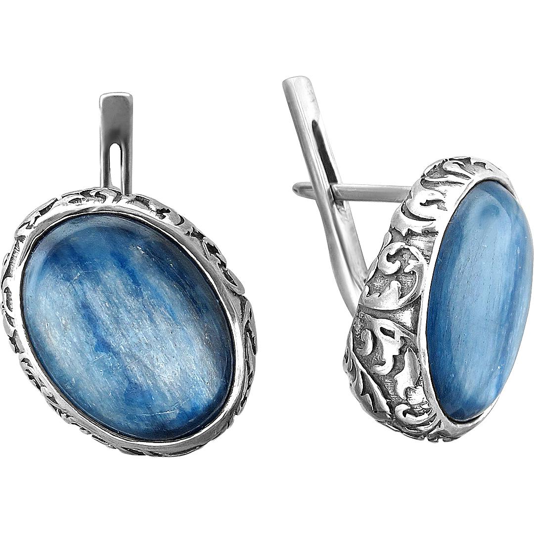 

Серьги женские из серебра Эстет К3С453549ВЧ, кианит, К3С453549ВЧ