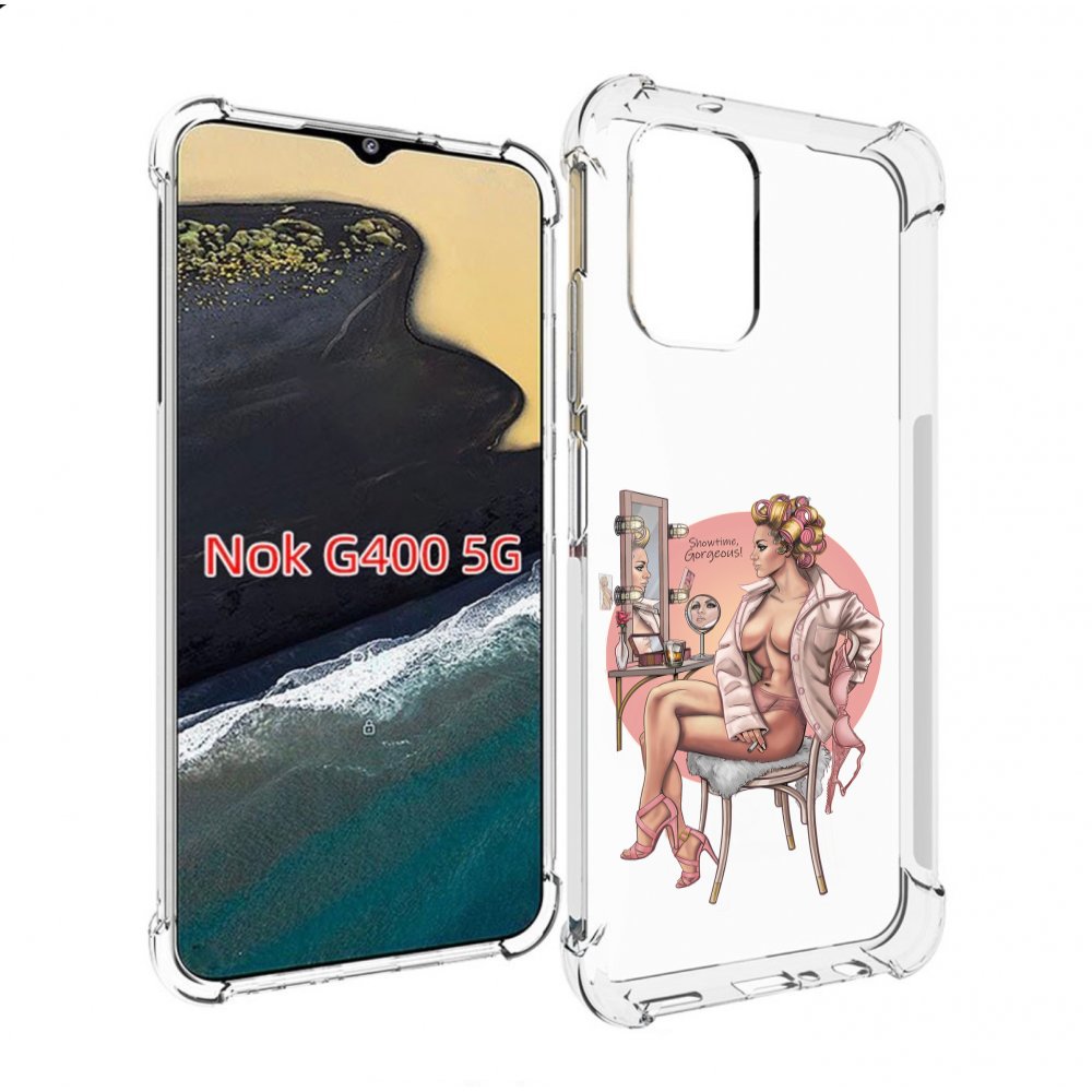 

Чехол MyPads красивая-девушка-с-зеркалом женский для Nokia G400 5G, Прозрачный, Tocco