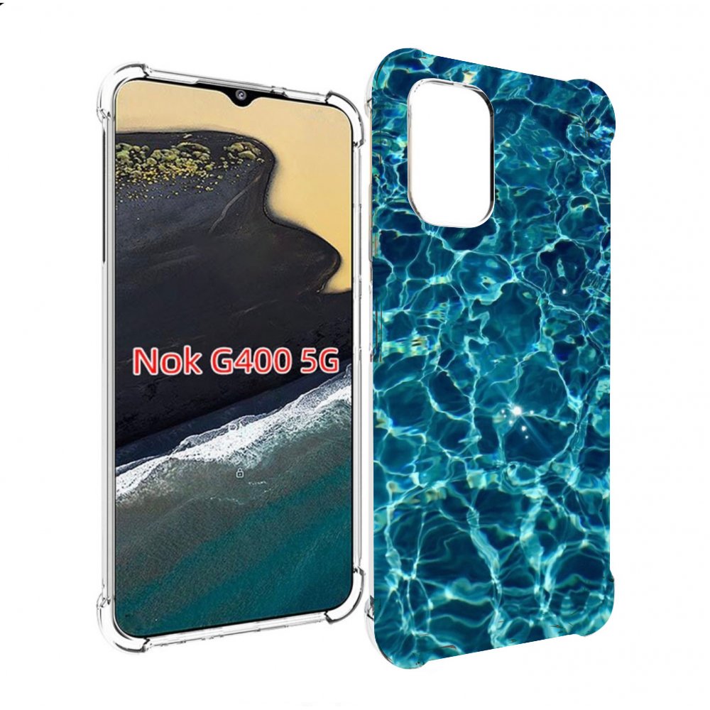 

Чехол MyPads красивая голубая вода для Nokia G400 5G, Прозрачный, Tocco