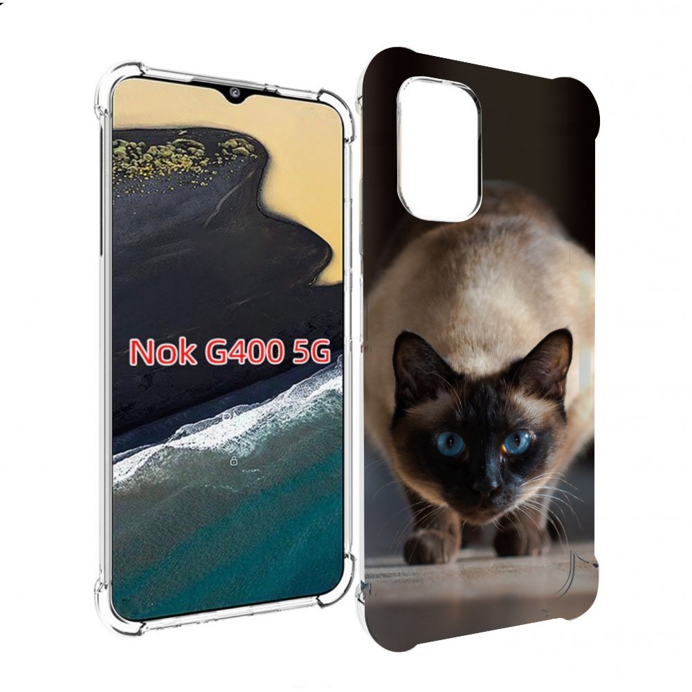 

Чехол MyPads кошка сиамская для Nokia G400 5G, Прозрачный, Tocco