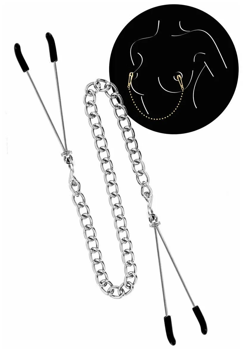 Регулируемые зажимы для сосков Sweet Caress Nipple Chain