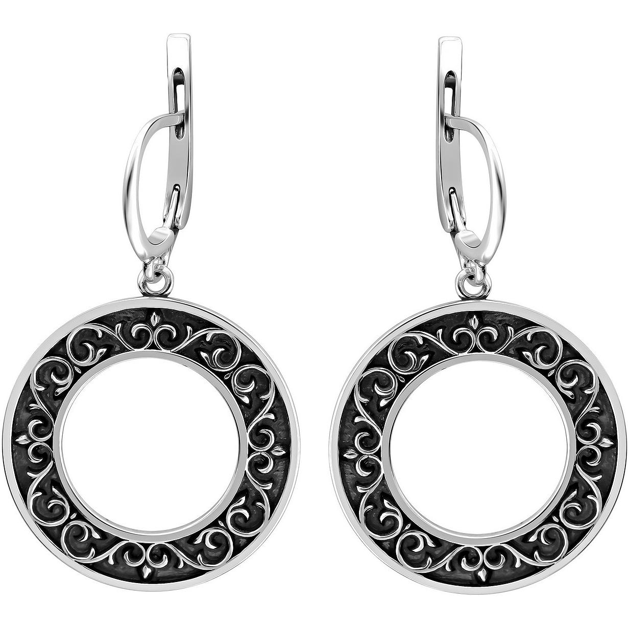 

Серьги женские из серебра Эстет К3С053060Ч, без вставки, К3С053060Ч